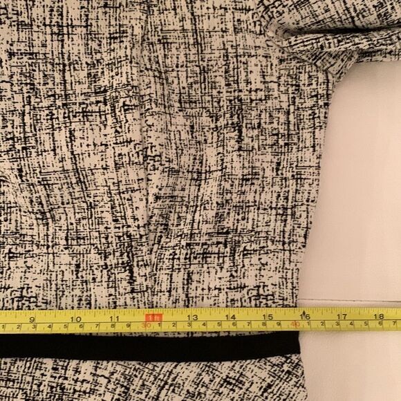 Enfocus Studio Short Sleeve White/Black Dress Size 12 - Picture 5 of 11